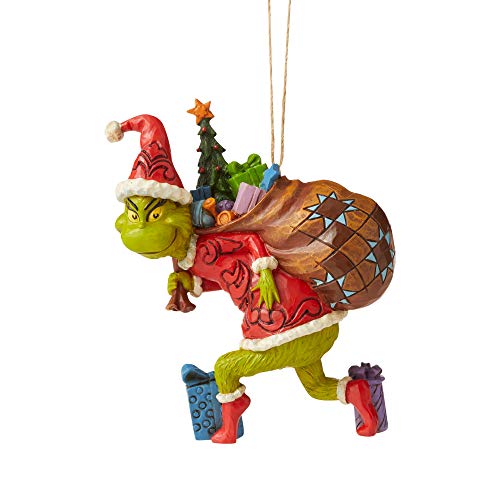 Enesco Grinch by Jim Shore Grinch Tiptoeing Hanging Ornament - BCGiftMall