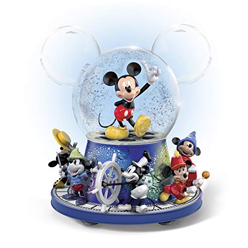 Disney Mickey Mouse Bradford Exchange Glitter Globe With Motion And Music - BCGiftMall