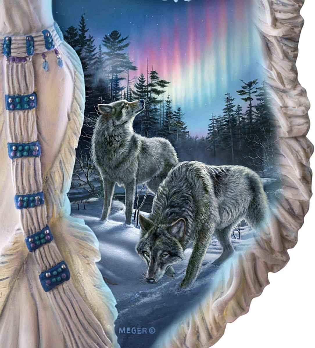 The Bradford Exchange James Meger Native American Inspired Sky Prayer Illuminated Sculpture