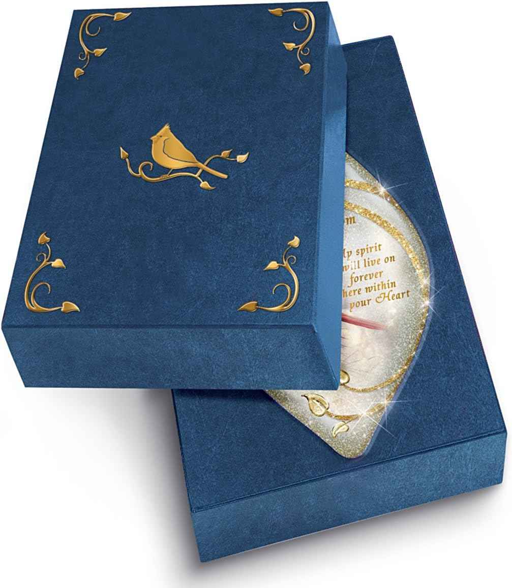 The Bradford Exchange Messengers from Heaven Illuminated Cardinal Art Hand-Blown Glass Ornament by James Hautman 5.5-inches