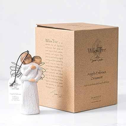 Willow Tree Angel's Embrace Ornament, Sculpted Hand-Painted Figure