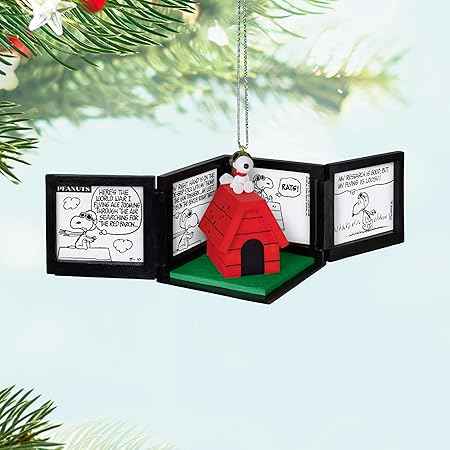 Hallmark Keepsake Christmas Ornament 2025, Peanuts 75th Anniversary Snoopy as The Flying Ace Musical, Gifts for Peanuts Fans