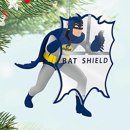 Hallmark Keepsake Christmas Ornament 2025, Batman The Classic TV Series Behind The Bat-Shield, Gifts for DC Comics Fans - BCGiftMall