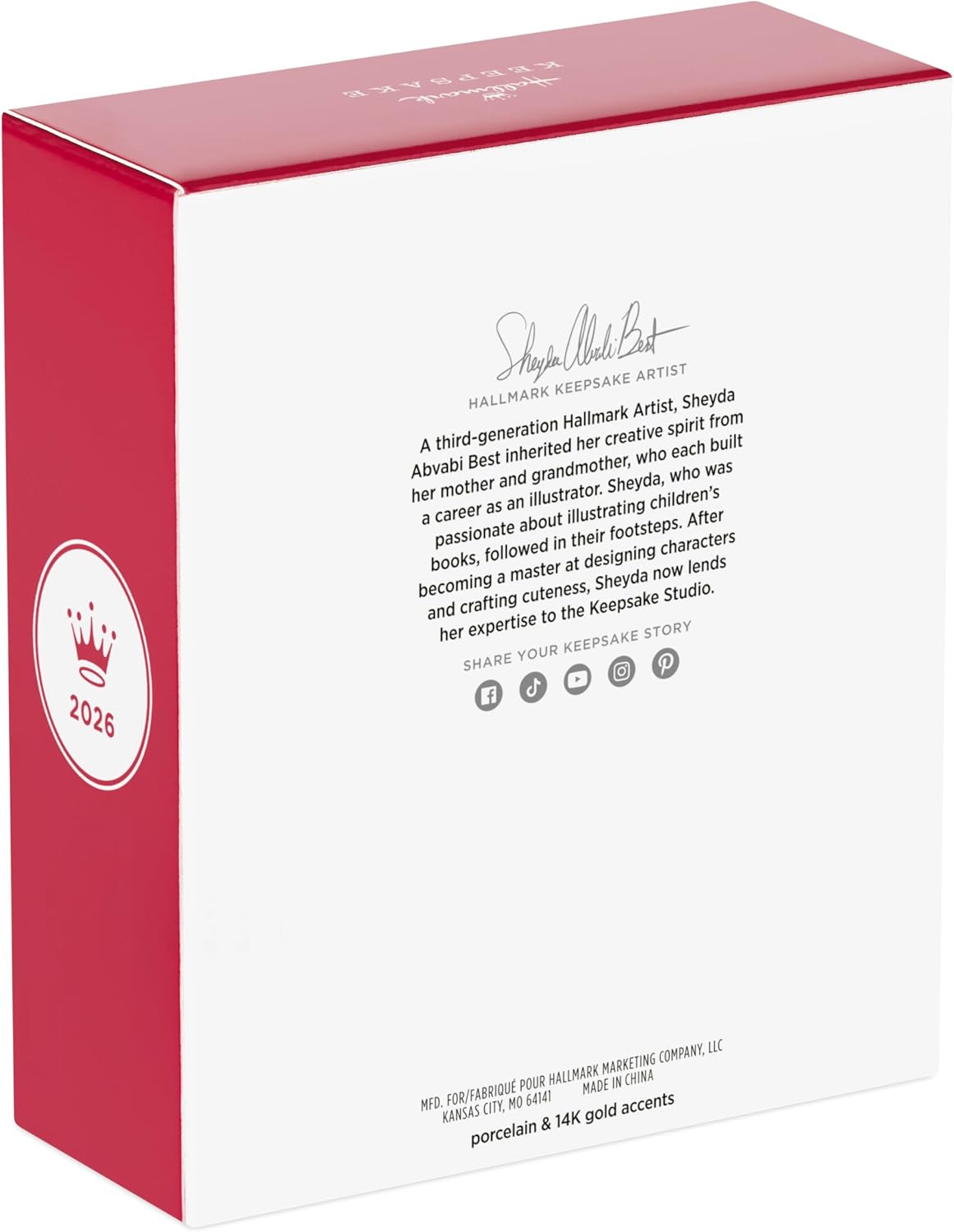 Hallmark Keepsake Christmas Ornament 2026, Already Rocking Our World 2026 Photo Frame, Porcelain, New Baby Gifts