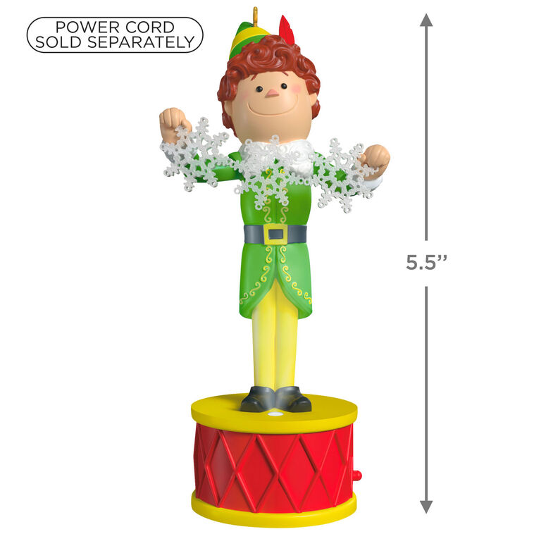 Hallmark Keepsake Christmas Ornament 2025, Elf Collection Buddy The Elf with Light and Sound, Christmas Movie Gifts - BCGiftMall