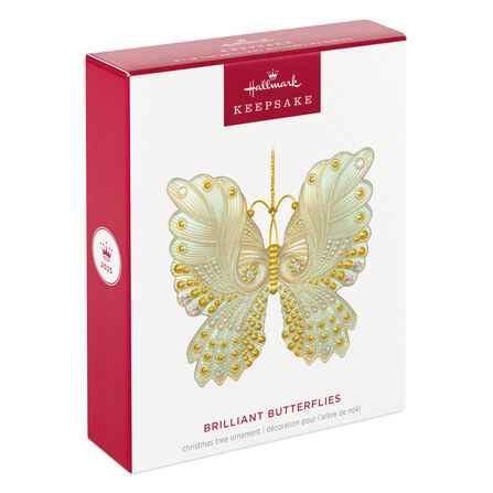 Hallmark Keepsake Christmas Ornament 2025, Brilliant Butterflies, Gifts for Nature Lovers