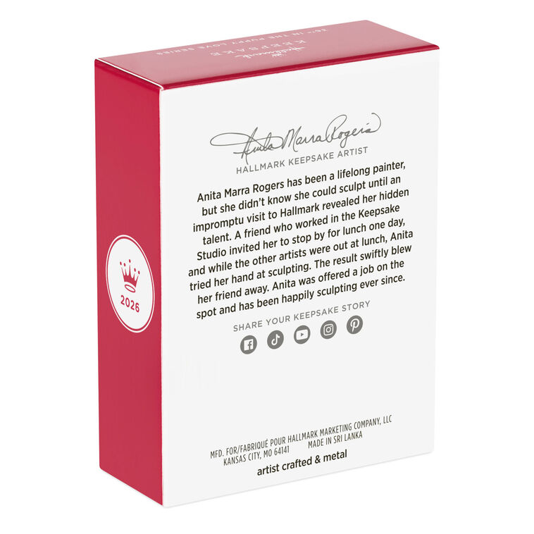 Hallmark 2026 Christmas Ornament Puppy Love Golden Retriever