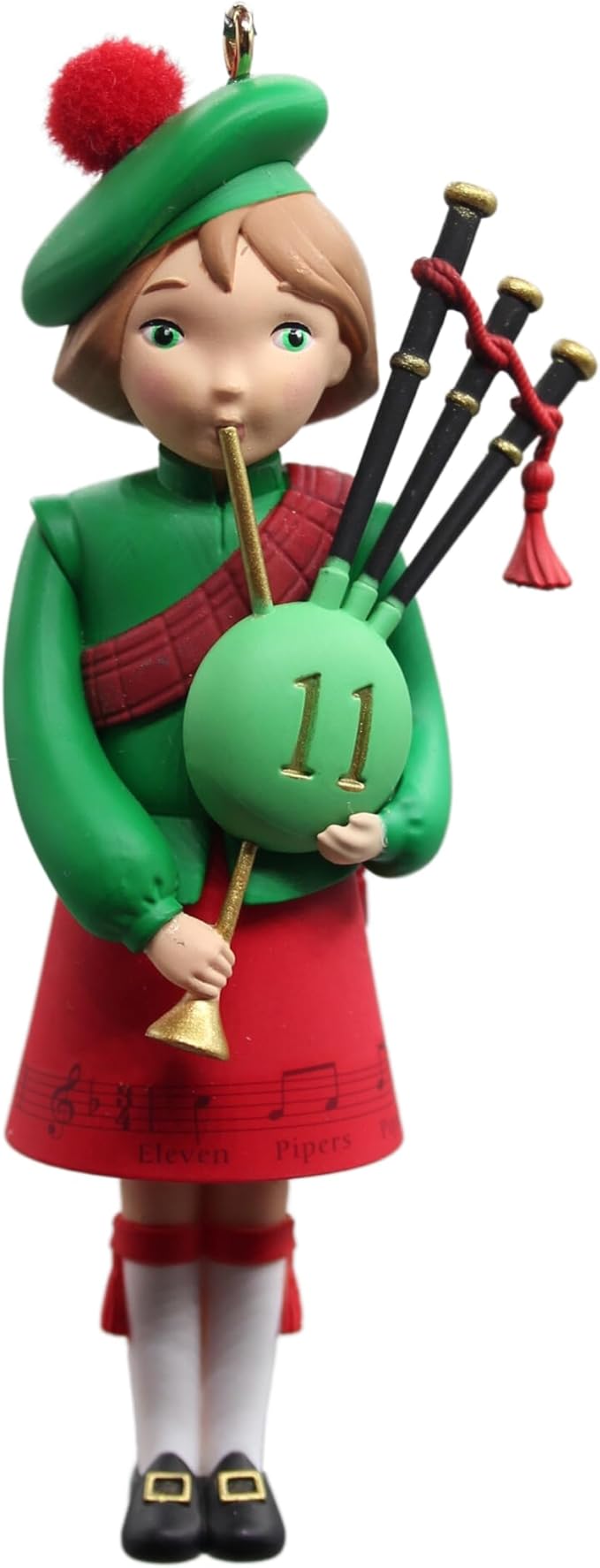 Hallmark Keepsake Christmas Ornament 2021, Twelve Days of Christmas Eleven Pipers Piping Multi-Color 1399QXR9125