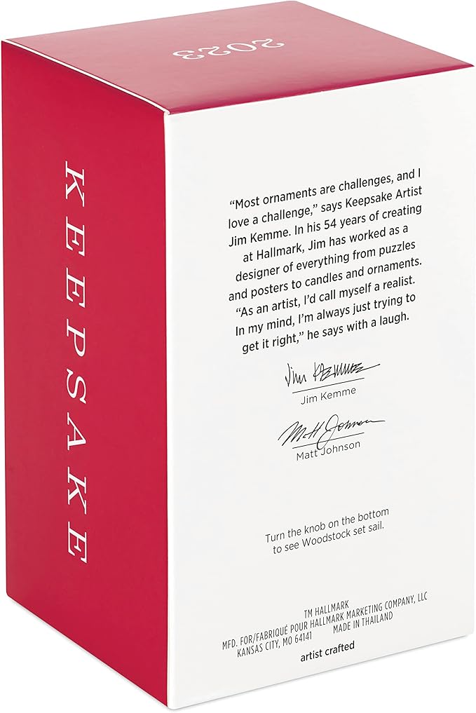 Hallmark Keepsake Christmas Ornament 2023, The Peanuts Gang, Windward Woodstock, Gifts for Peanuts Fans