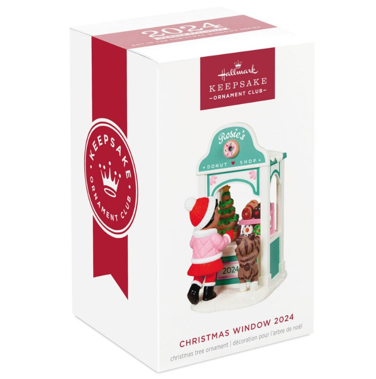 Hallmark Christmas Window 2024 KOC Exclusive Ornament, Rosie's Donut Shop