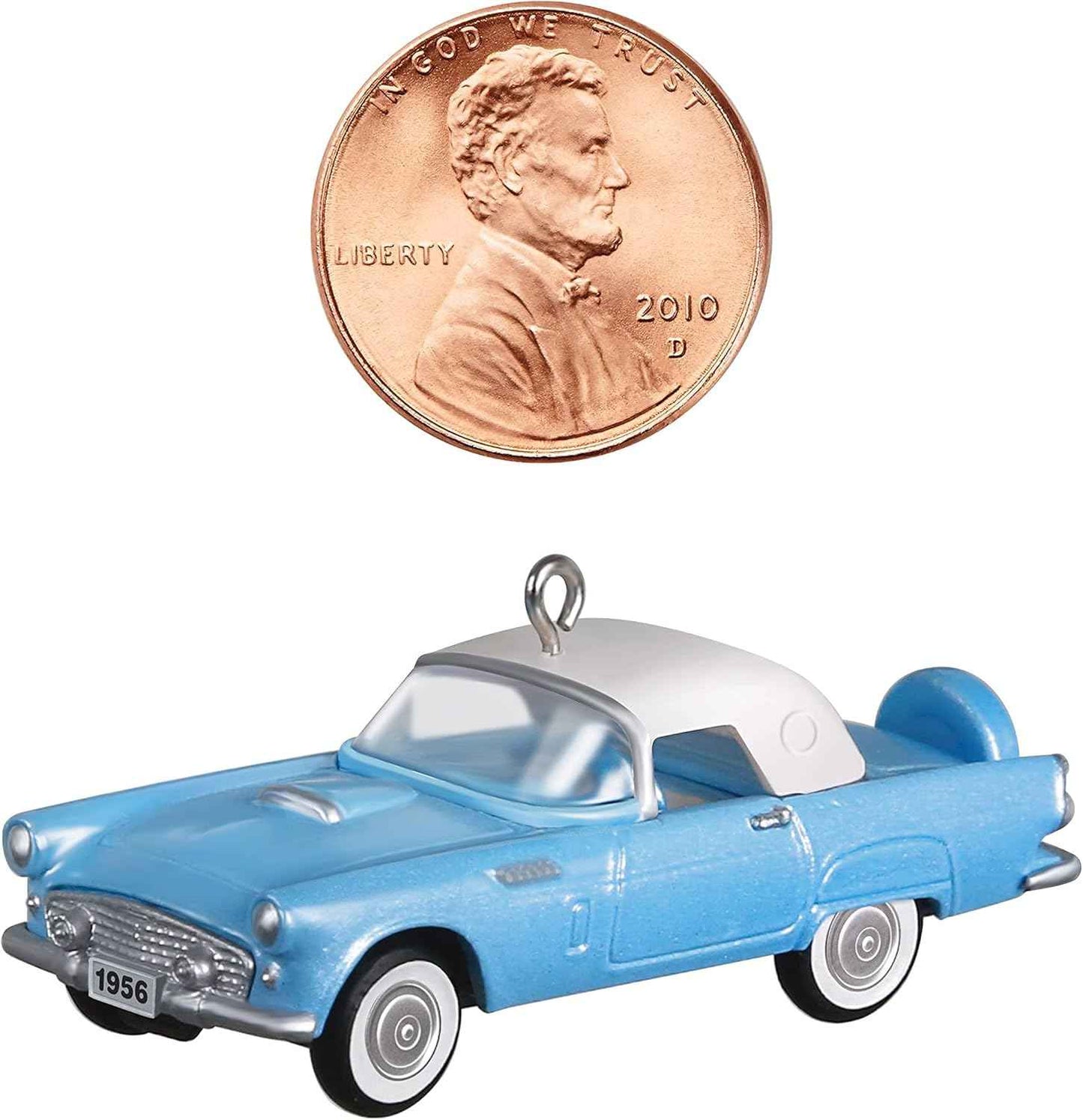 Hallmark Keepsake 0.79" Miniature Christmas Ornament 2021, 1956 Ford Thunderbird Lil' Classic Cars, Mini