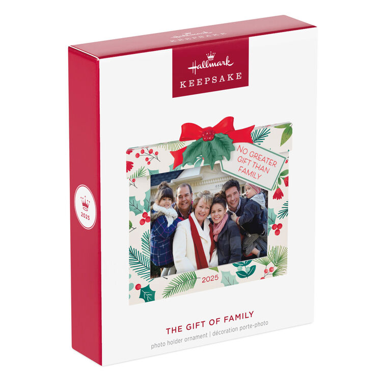 Hallmark Keepsake Christmas Ornament 2025, The Gift of Family 2025 Photo Frame - BCGiftMall