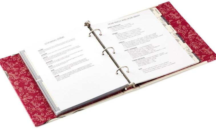 Hallmark Disney Mickey Mouse Recipe Organizer Book