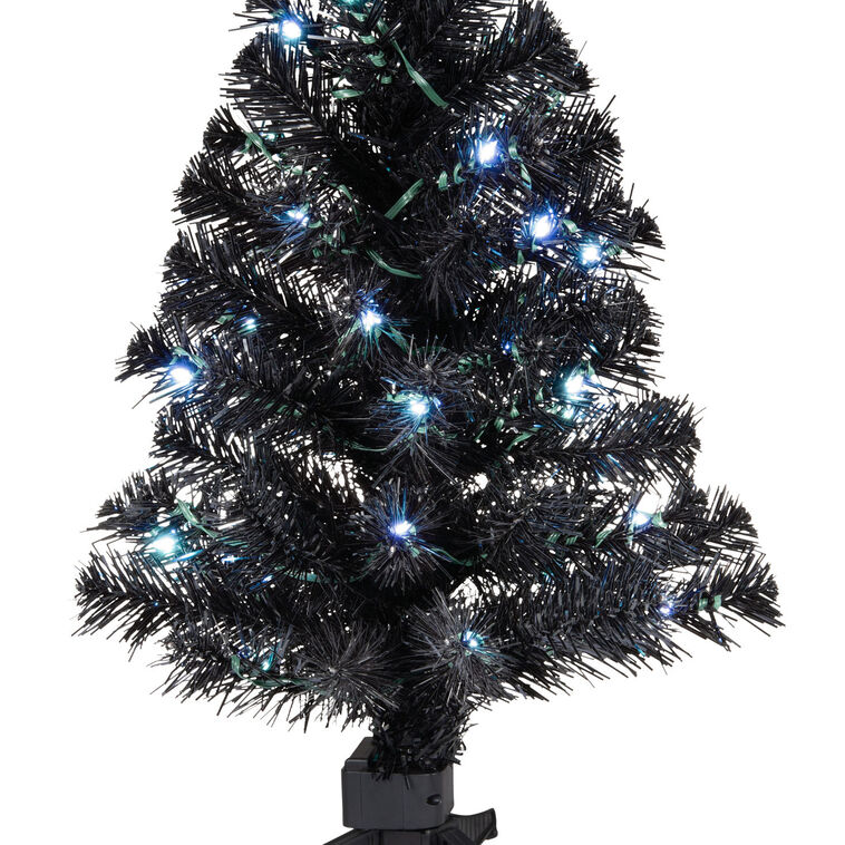 Hallmark Mini ShowToppers Black Christmas Tree With Light, 17" - BCGiftMall