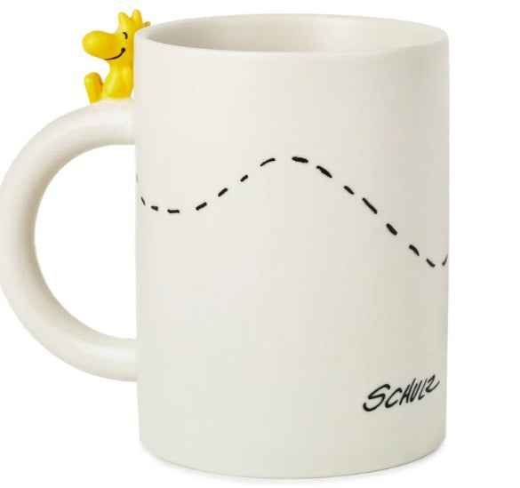 Hallmark Peanuts Dimensional Snoopy and Woodstock Mug