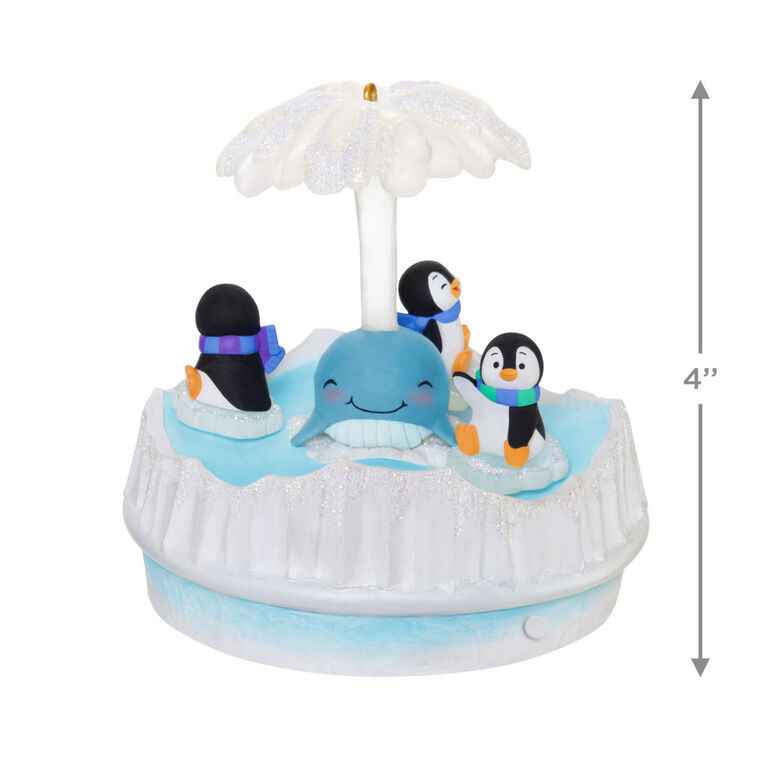 Hallmark Keepsake Christmas Ornament 2025, Playful Penguins Musical with Light and Motion