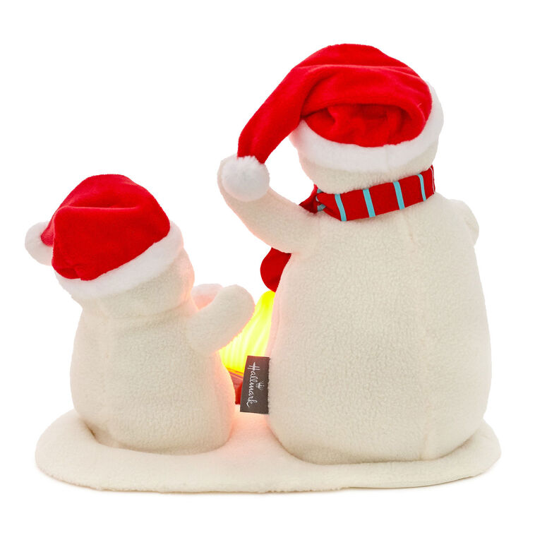 Hallmark 2025 Roasting Marshmallows Singing Snowmen Plush With Light and Motion - BCGiftMall