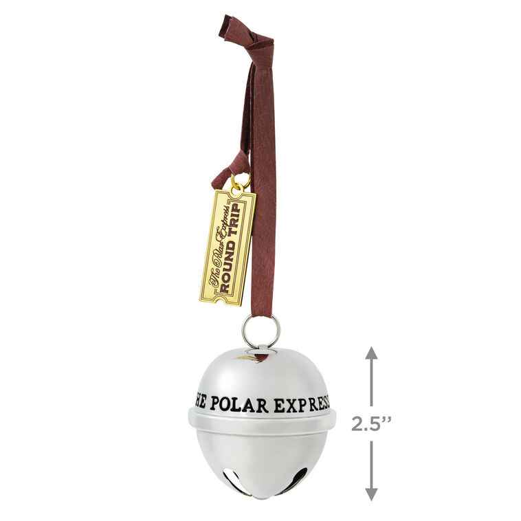 Hallmark Keepsake Christmas Ornament 2025, The Polar Express Santa's Sleigh Bell 2025, Metal, Christmas Movie Gifts