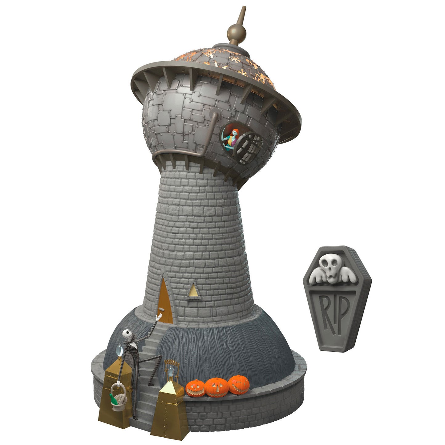 Hallmark Disney Tim Burton's The Nightmare Before Christmas Dr. Finkelstein's Lab Tree Topper With Light, Sound and Motion - BCGiftMall