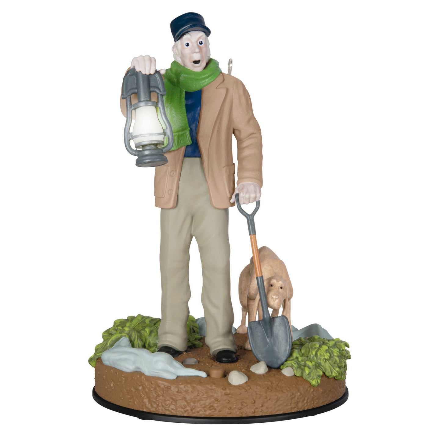 Hallmark 2024 Disney The Haunted Mansion Collection The Caretaker and His Dog Ornament With Light and Sound - BCGiftMall