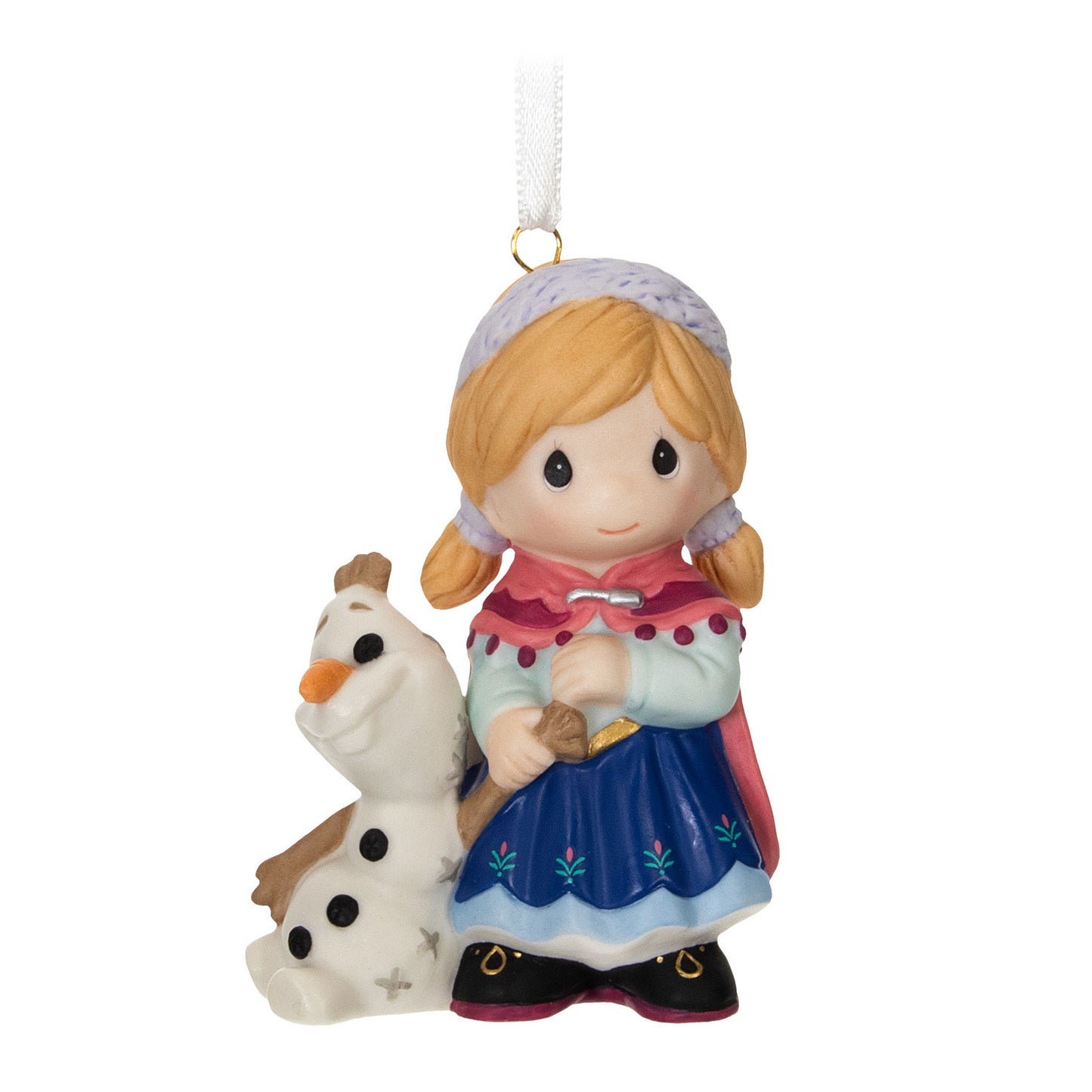 Hallmark 2024 Disney Precious Moments Frozen Anna and Olaf Porcelain Ornament - BCGiftMall