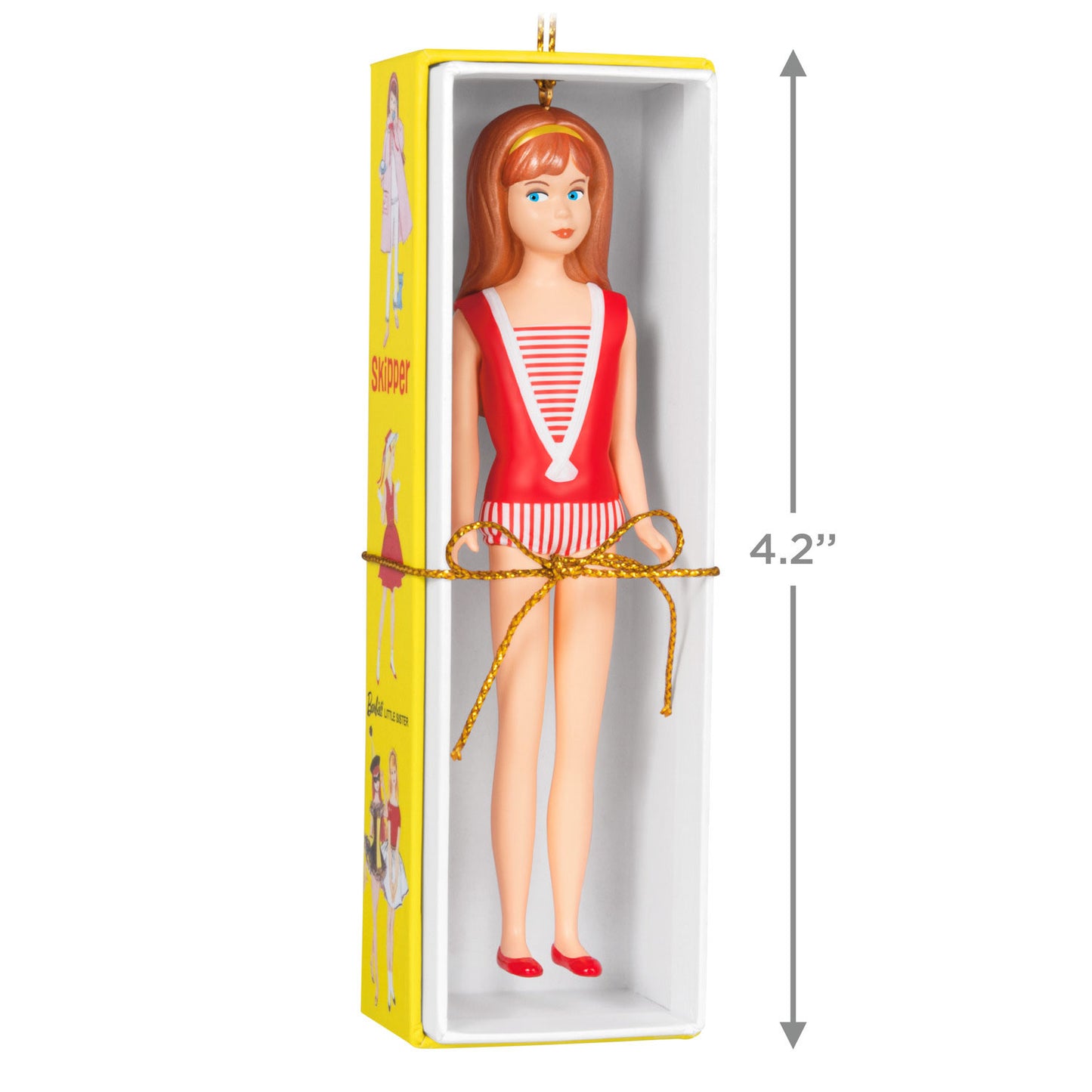 Hallmark 2024 Barbie™ 60th Anniversary Barbie's Little Sister, Skipper™ Ornament