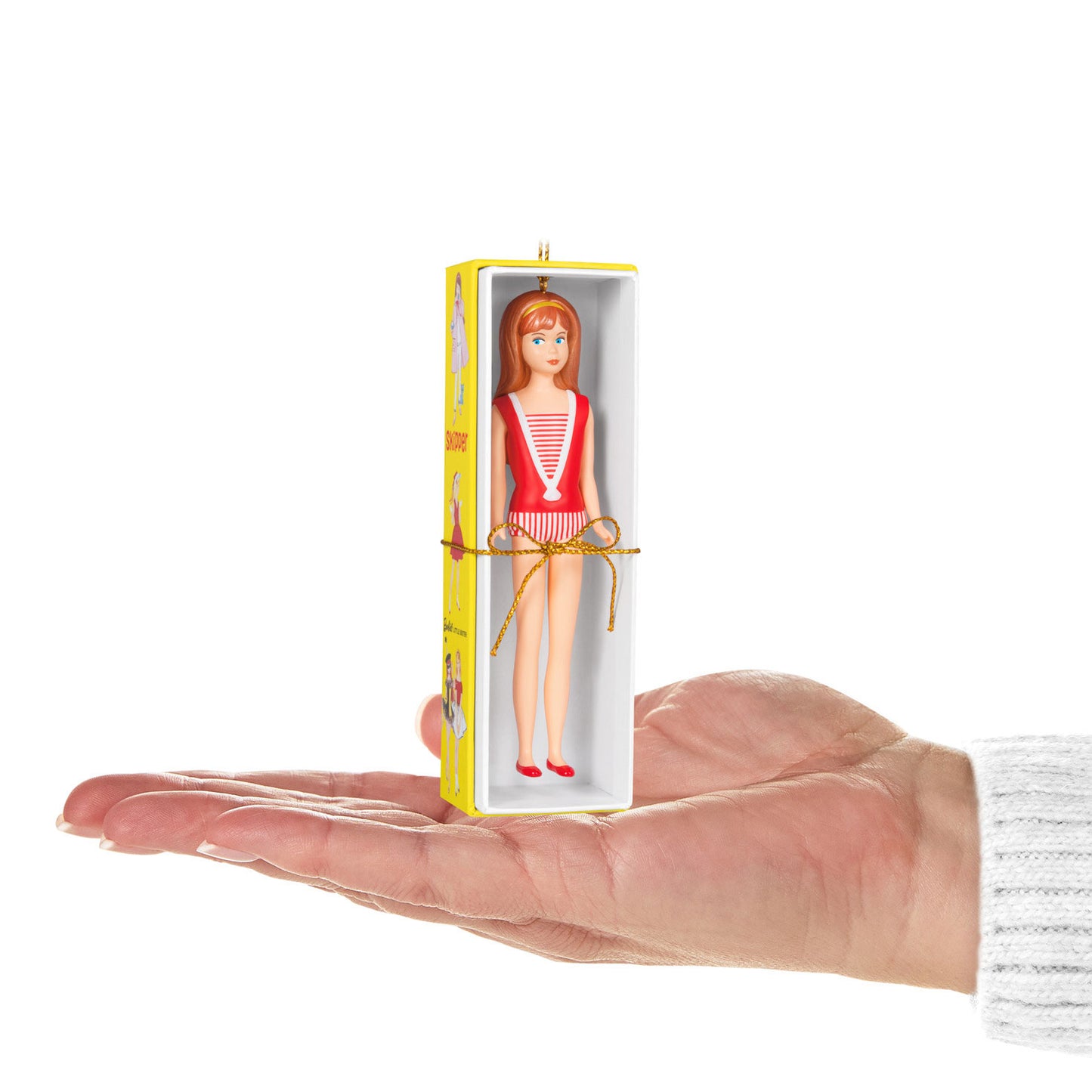Hallmark 2024 Barbie™ 60th Anniversary Barbie's Little Sister, Skipper™ Ornament