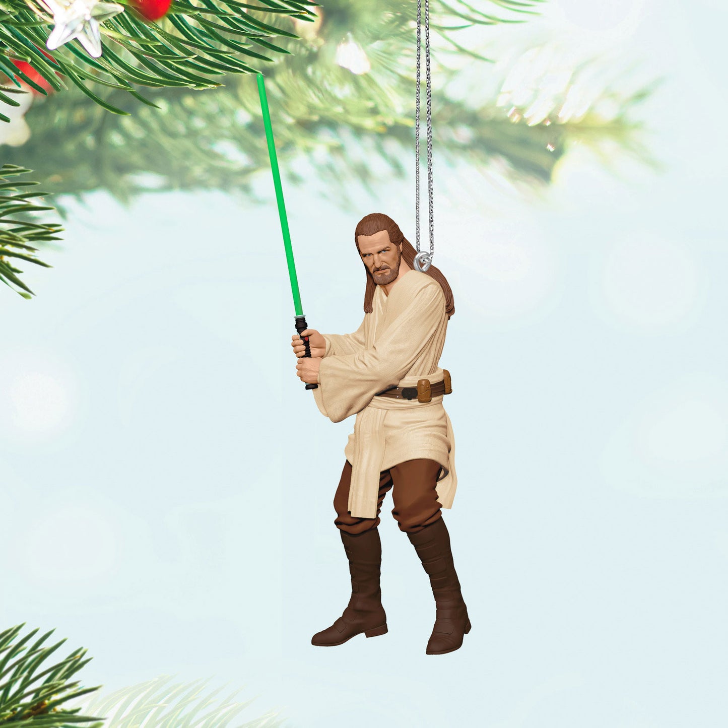Hallmark 2024 Star Wars: The Phantom Menace™ 25th Anniversary Qui-Gon Jinn™ Ornament - BCGiftMall