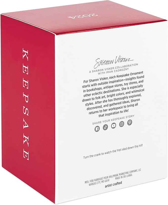 Hallmark Keepsake Christmas Ornament 2024, Sledding Season, Funny Gifts