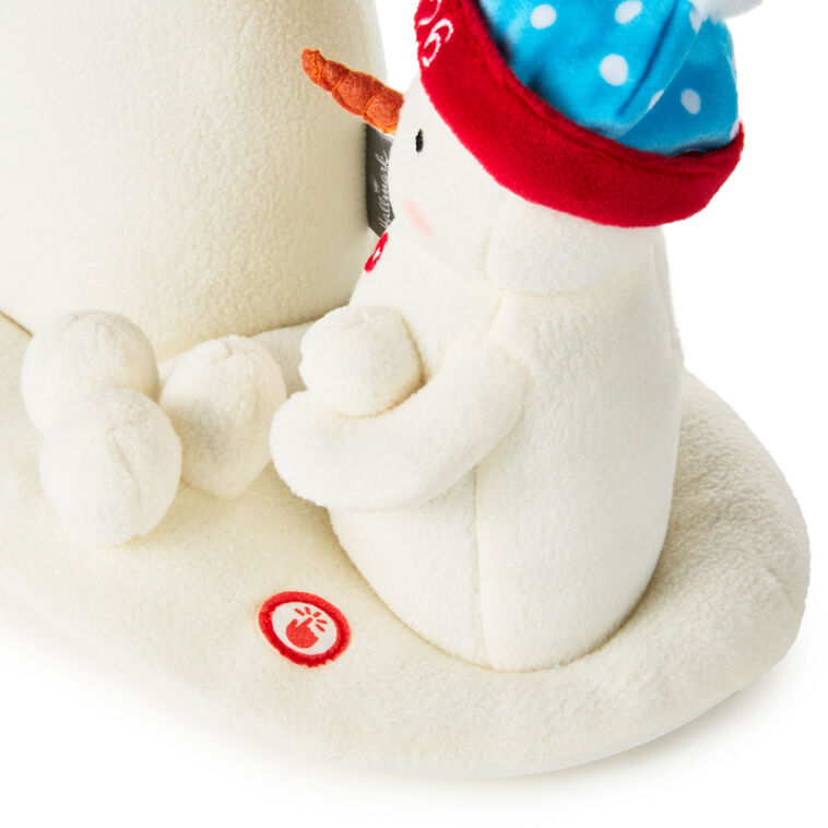 Hallmark Snowball Fight! Musical Snowmen Plush With Motion, 10"