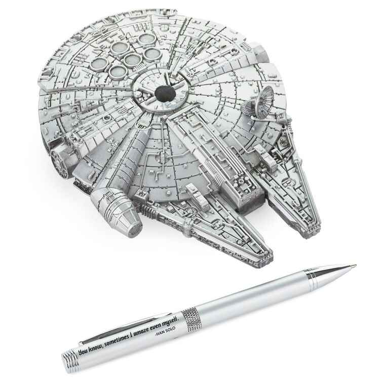 Star Wars™ Millennium Falcon™ Desk Accessory With Pen by Hallmark