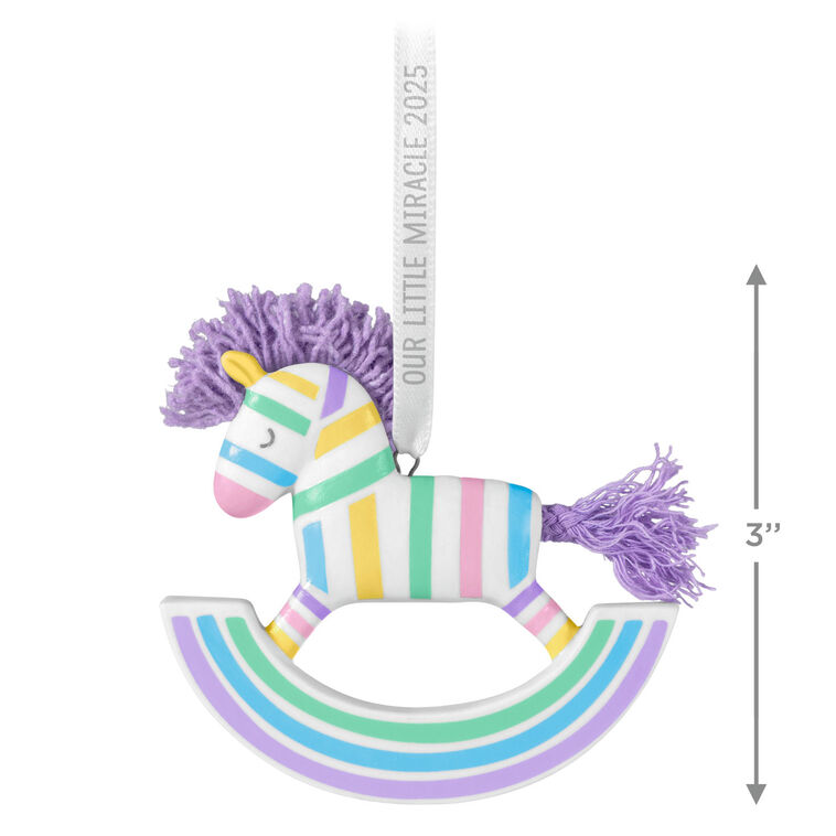 Hallmark Keepsake Christmas Ornament 2025, Our Little Miracle 2025, Porcelain, New Baby Gifts - BCGiftMall