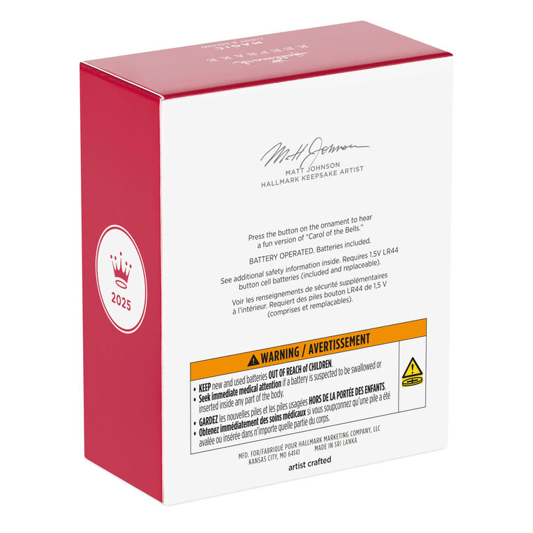 Hallmark Keepsake Christmas 2025 Holiday Style Musical Ornament With Light