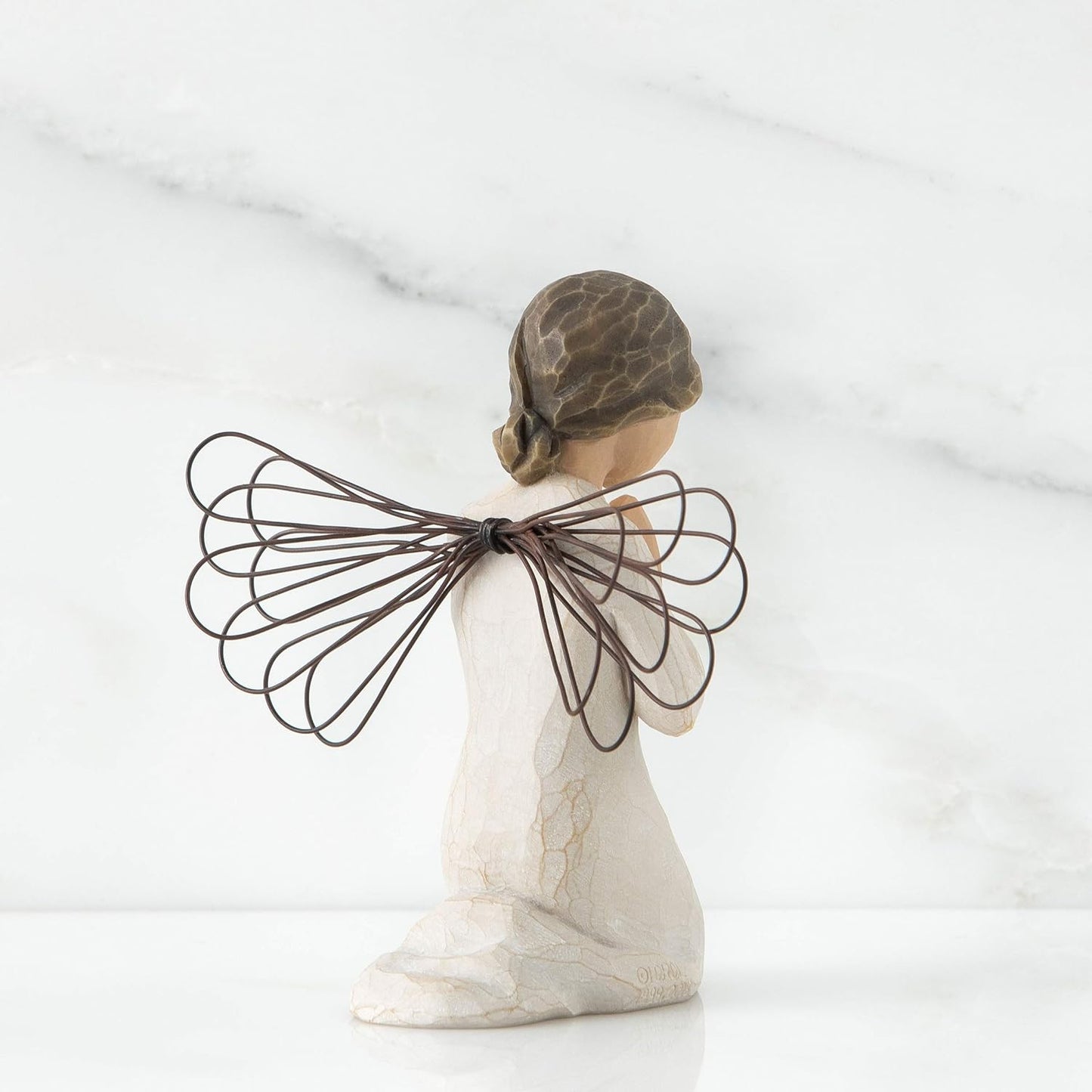 Willow Tree Angel of Prayer, for Those Who Believe in The Power of Prayer, Commemorate Spiritual Milestones: Baptism, First Communion, Confirmation, Sculpted Hand-Painted Angel Figure - BCGiftMall