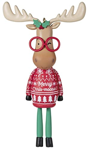 Hallmark Keepsake Christmas Ornament 2021, Special Edition Ornament: Merry Chris-Moose Limited Edition Series for Year 2021