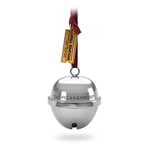 Hallmark Keepsake Christmas Ornament 2018 Year Dated, The Polar Express Bell The First Gift of Christmas With Sound