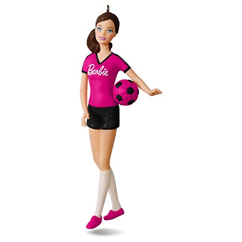 Hallmark Keepsake 2016 Soccer Player Barbie Ornament