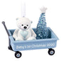 Hallmark Keepsake Ornament 2020 Year-Dated, Baby Boy's First Christmas Teddy Bear in Blue Wagon