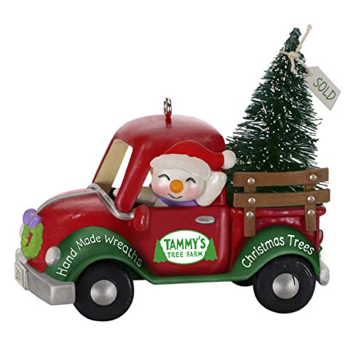 Hallmark Keepsake Ornament 2019 Year Dated Holiday Parade Snowman Driving Christmas Tree Truck