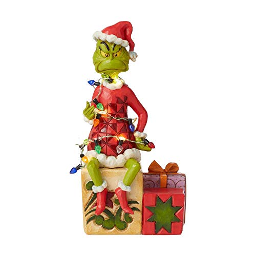 Enesco Grinch by Jim Shore Grinch on Present Figurine