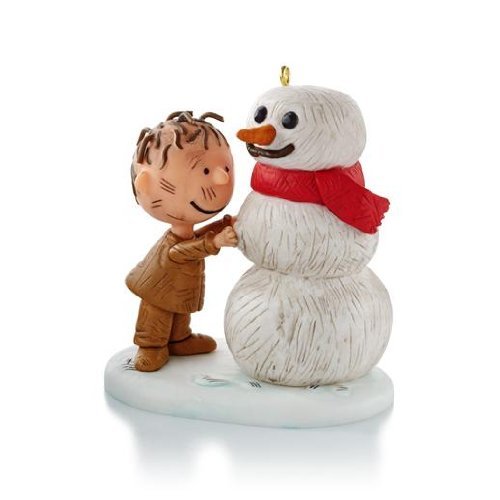 Pigpen Builds A Snowman - - The Peanuts Gang 2013 Hallmark Ornament