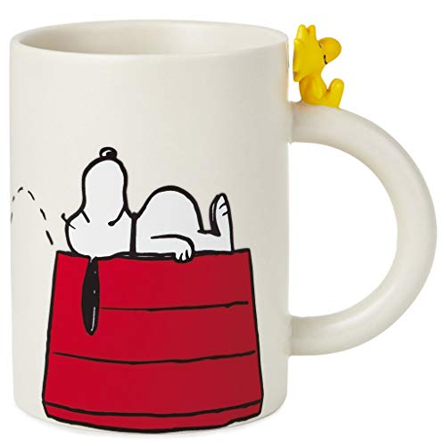 Troup's Peanuts Dimensional Snoopy and Woodstock Mug, 16.5 oz.