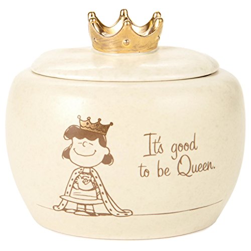 Hallmark Peanuts Lucy Queen Treasure Box, 4" Decorative Accessories Movies & TV