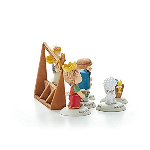 Hallmark 2014 Glad Tidings Nativity Peanuts Gallery Figurines - Set of 7 - XKT2422