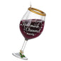 Hallmark Keepsake Christmas Ornament 2021, Hallmark Channel The Perfect Pairing Wine Glass