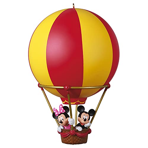 Hallmark Keepsake Christmas Ornament 2021, Disney Mickey and Minnie High Flying Friends Hot Air Balloon