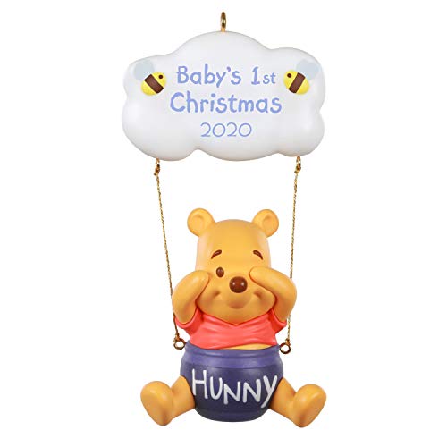 Hallmark Keepsake Ornament 2020 Year-Dated, Disney Winnie the Pooh Baby's First Christmas