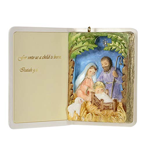 Hallmark Keepsake Christmas 2019 Year Dated Nativity Bible Religious Ornament