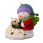 Hallmark Keepsake Christmas Ornament 2018 Year Dated, Snowman and Lamb Snow Buddies Series #21