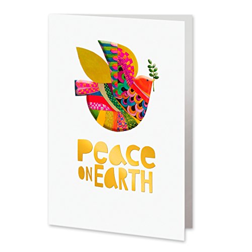 UNICEF Multicolor Dove 'Peace on Earth' Holiday Greeting Cards (Box of 12)